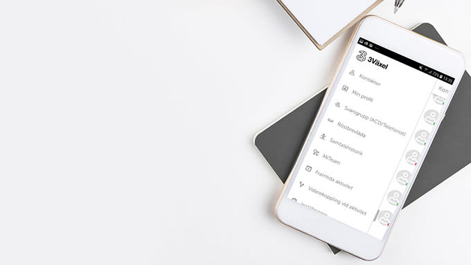 Mobil med växelapp