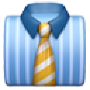 Blue shirt with tie
