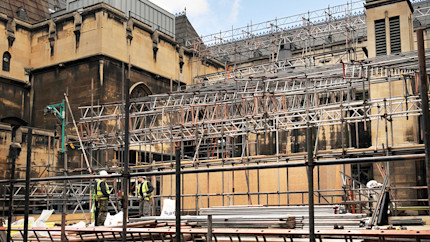 Urgent work has already begun to protect the heritage of the Palace.