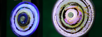 New Dawn’s hand blown scrolls reflect the many people who were involved in the campaign for women’s votes.