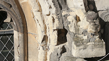 The Anston limestone is crumbling and its decay is accelerated by pollution.