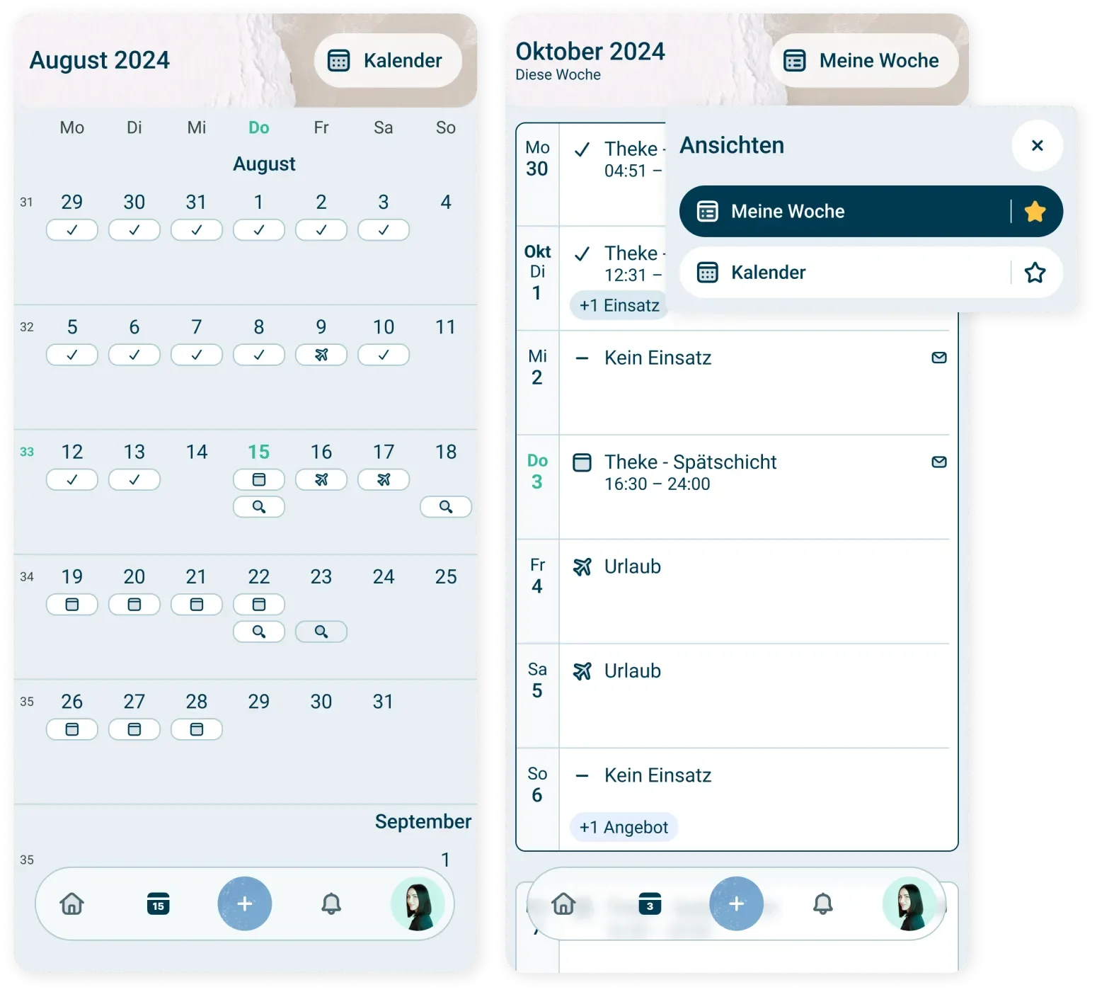 dienstplan gastromatic app