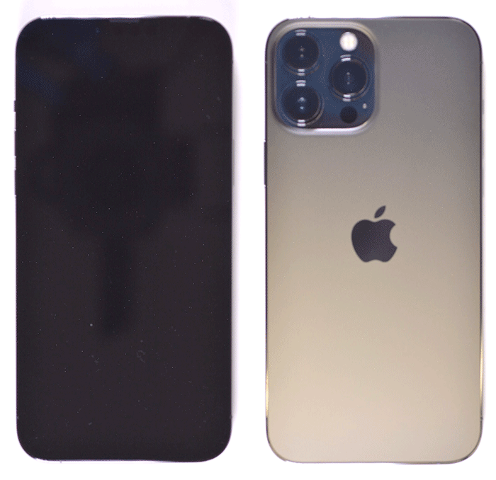 iPhone 13 Pro Max - top and bottom view