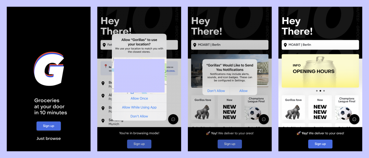 App Analysis Gorillas Onboarding