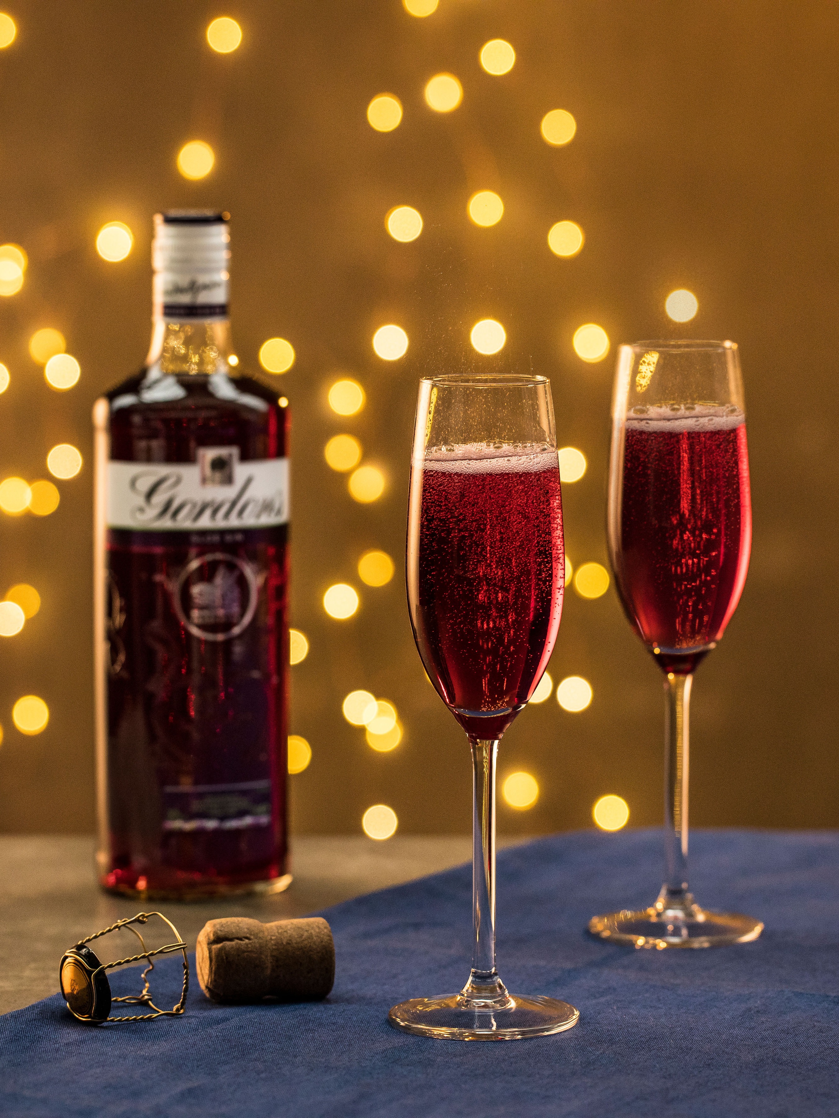 aereal shot gordon's sloe bottle