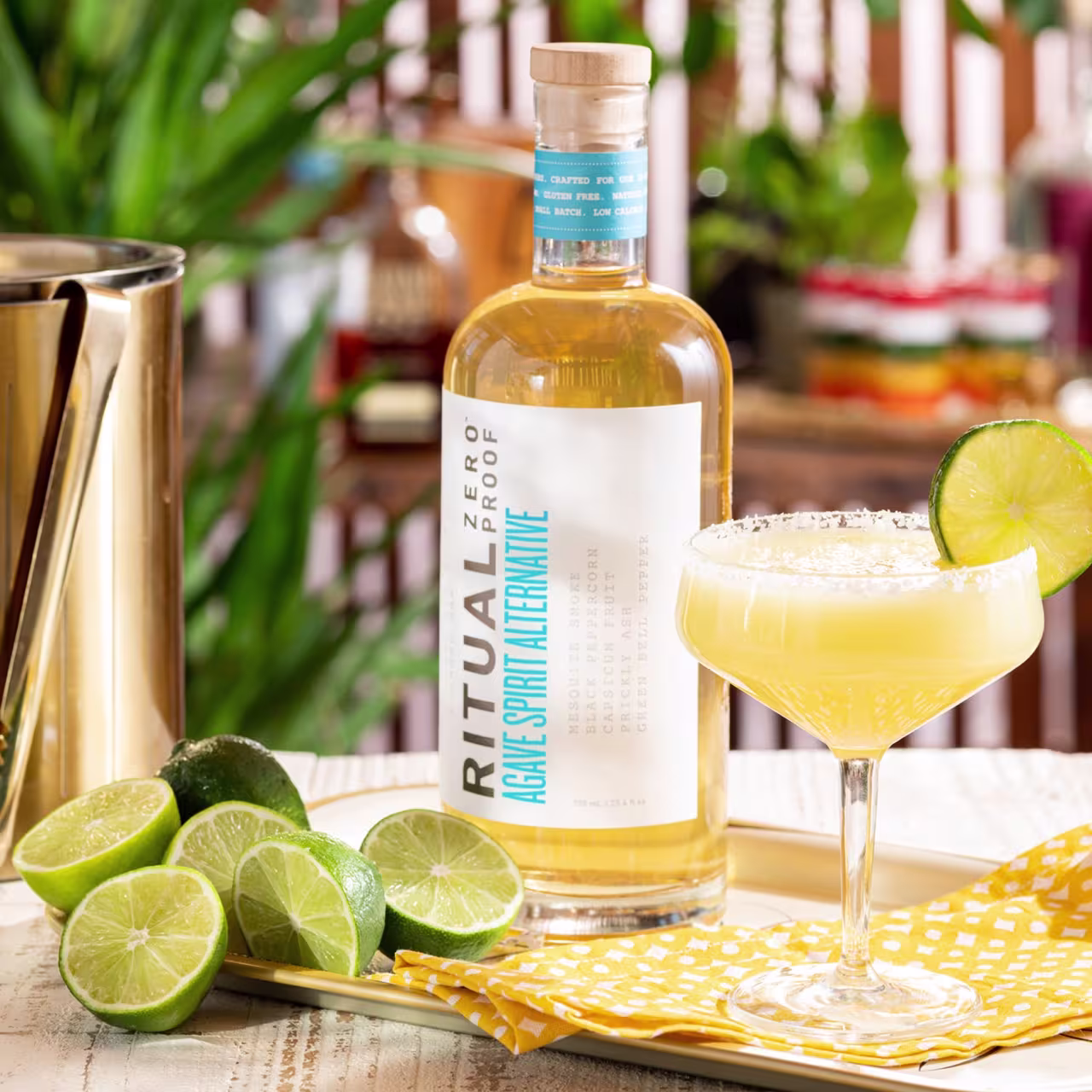 Ritual Agave Spirit Alternative Margarita serve
