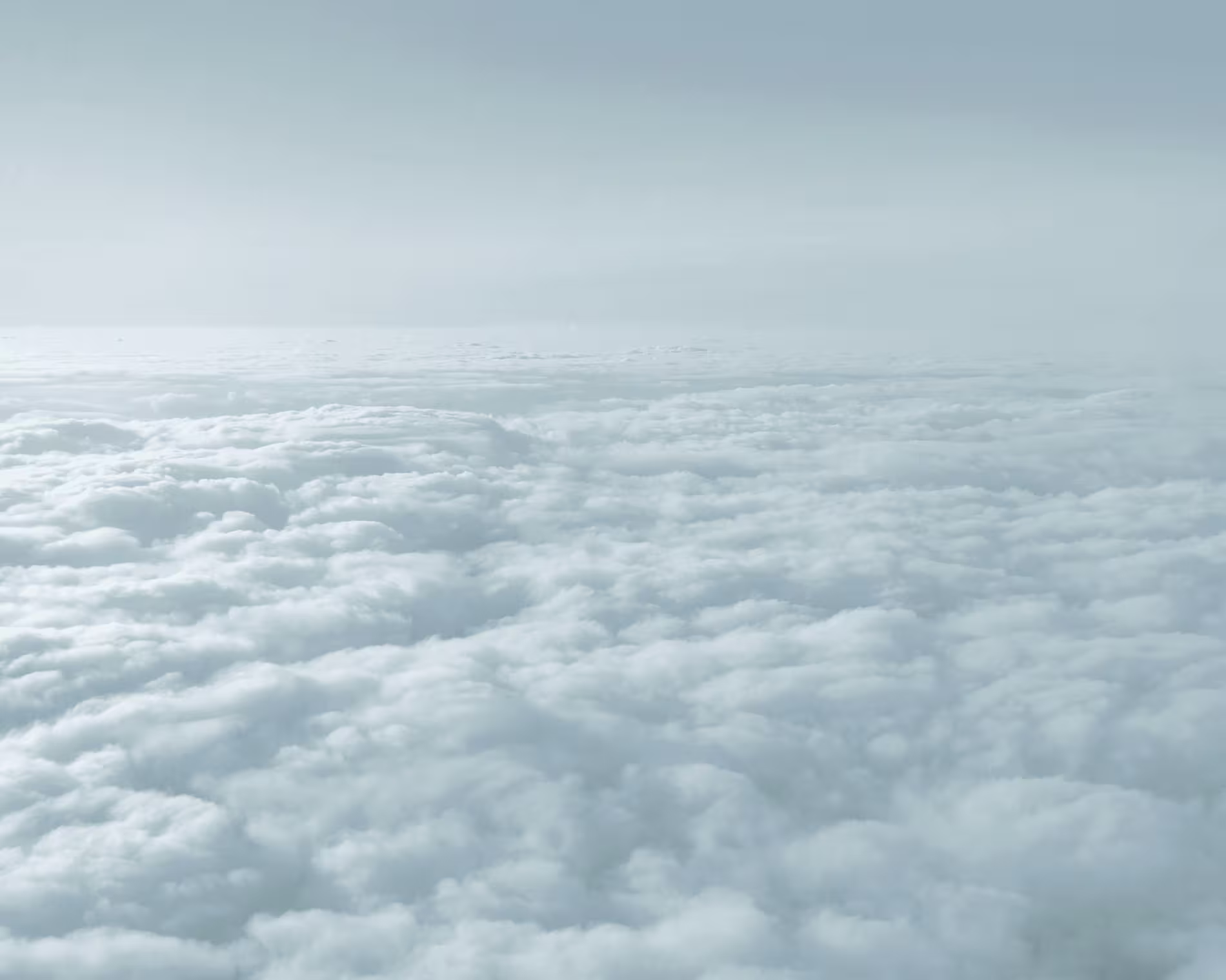 Above the clouds banner