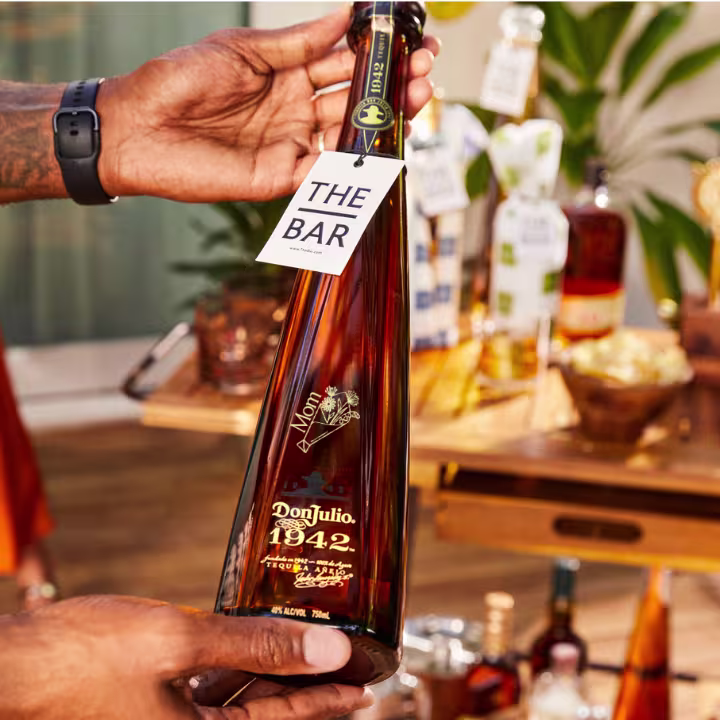 Mothers Day Engraving on Don Julio 1942 Anejo Tequila