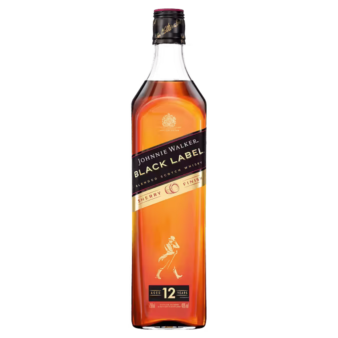 Johnnie Walker Black Label 12-Year-Old Scotch Whisky sticlă.