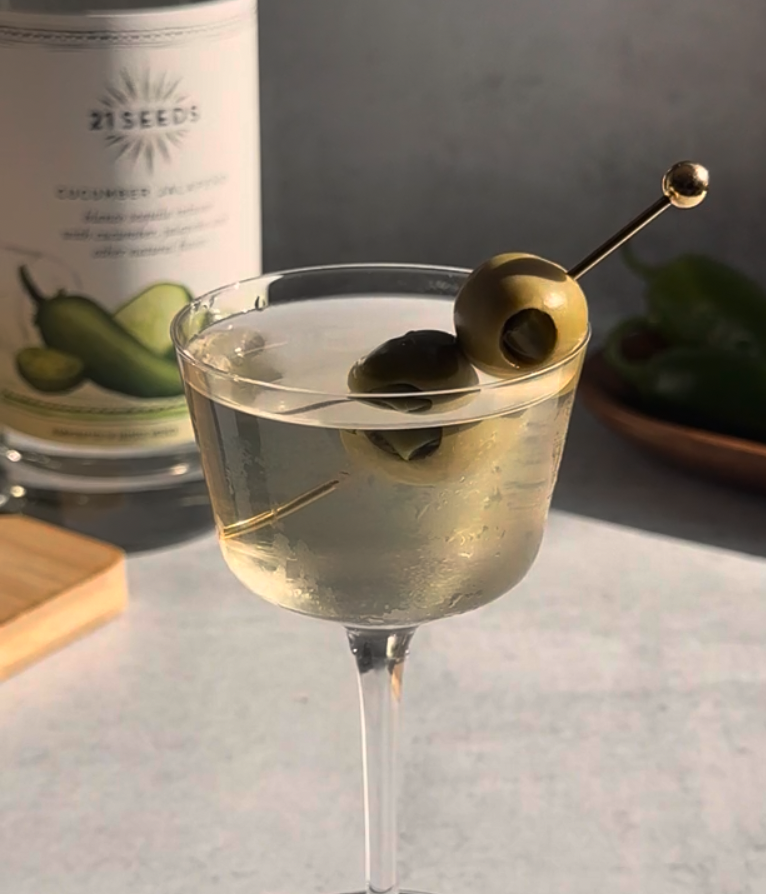 21Seeds Tequila Dirty Martini Recipe