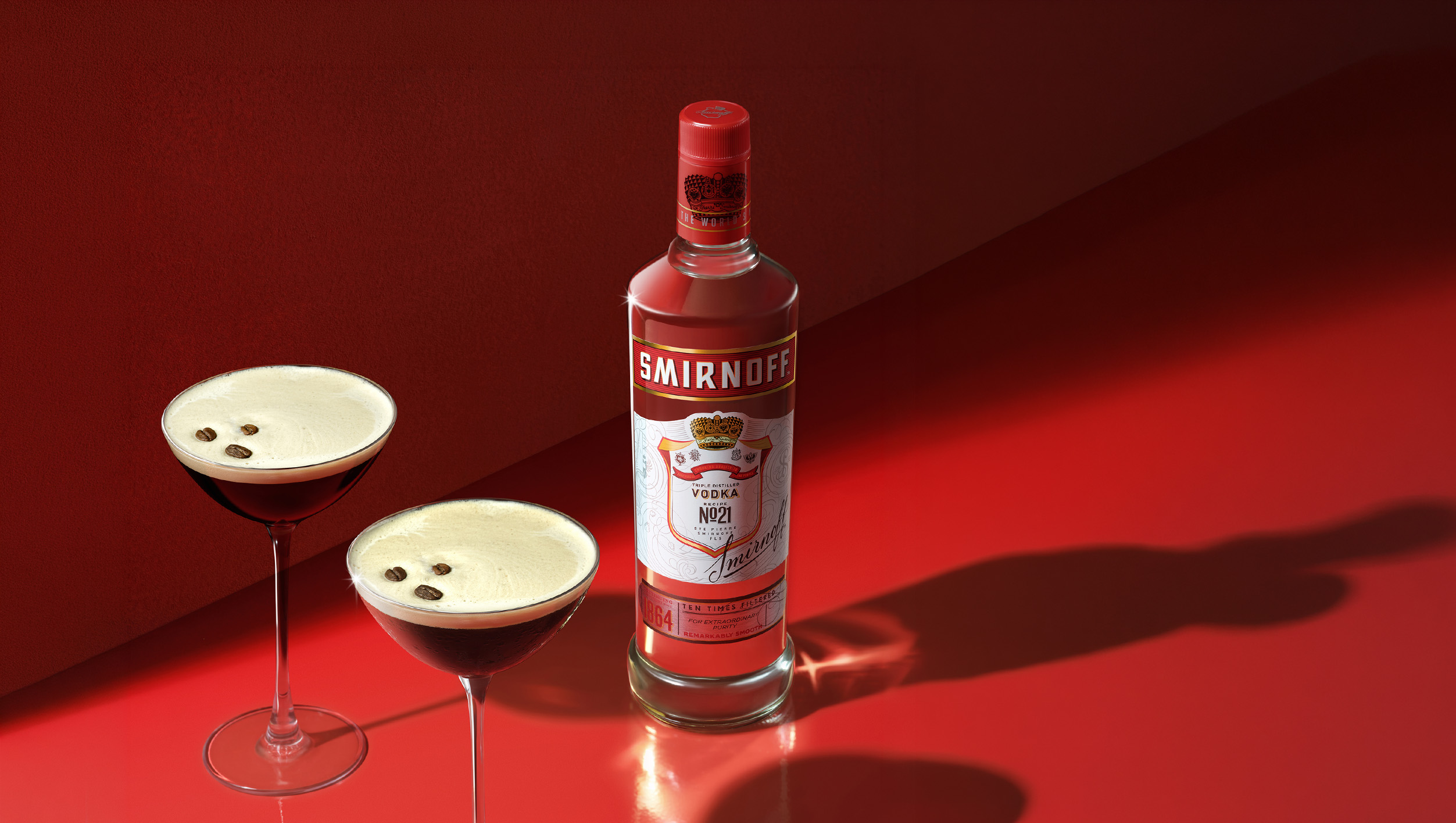 Smirnoff No. 21 Vodka, 750ml_RecipeImage_EspressoMartini_50/50_JPG_AltText