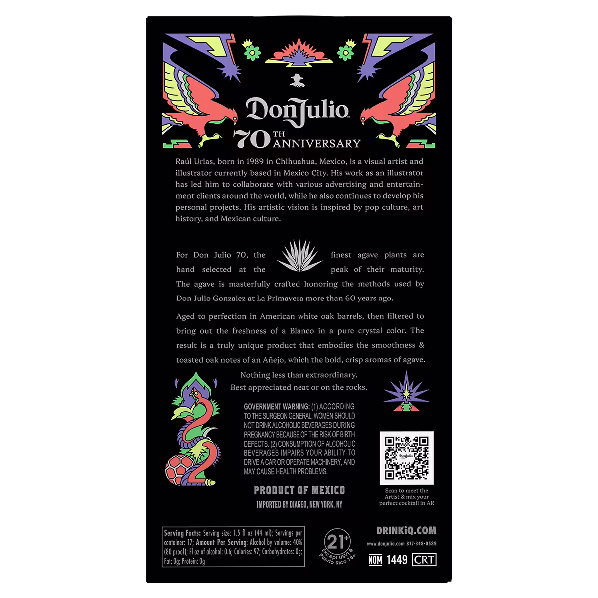 Don Julio Cristalino Summer 2026 Box Back