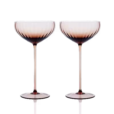 Caskata Amber Coupe Glasses