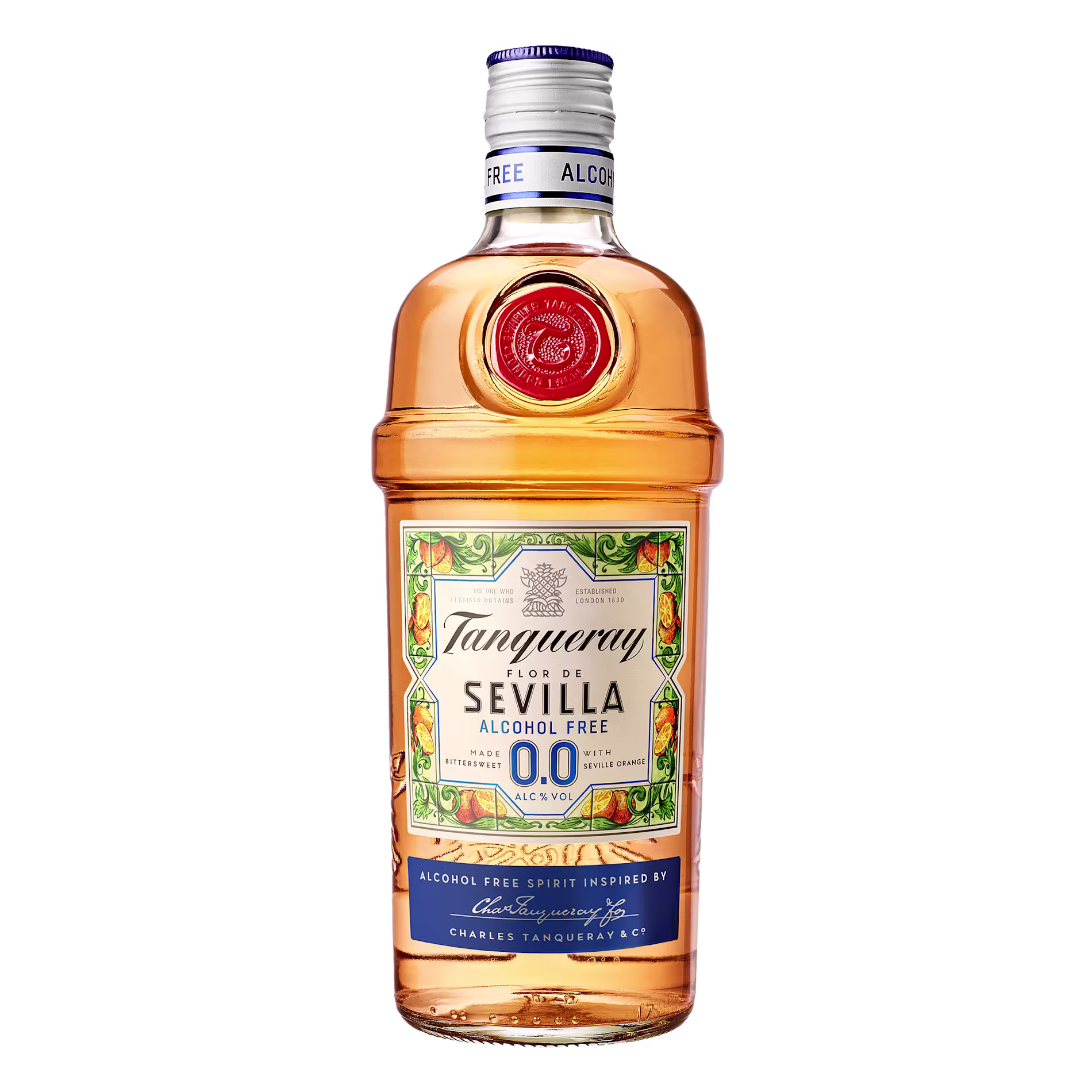 Tanqueray Flor de Sevilla Alcohol-Free 0% Spirit, 70cl front image