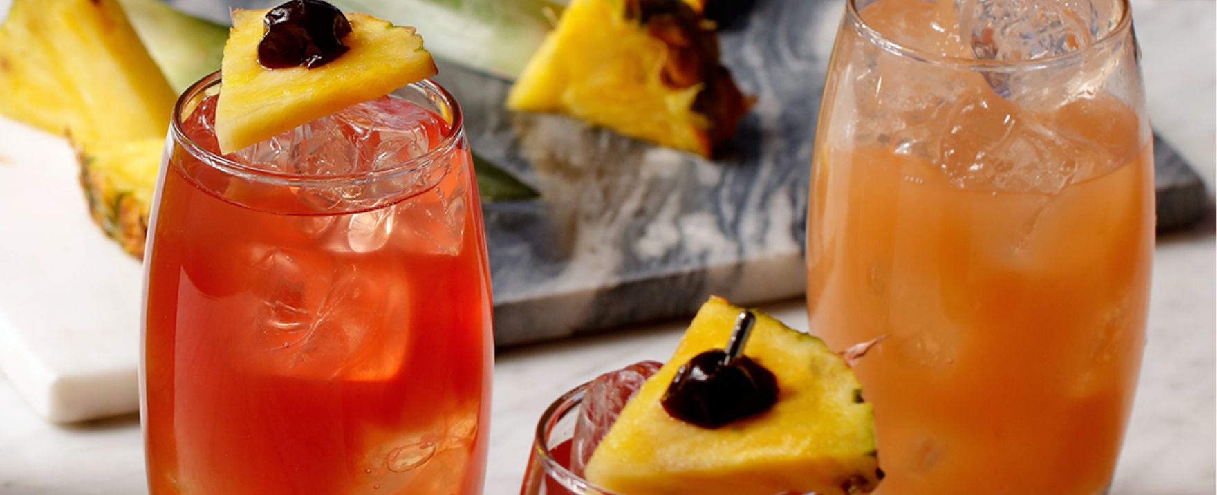 Zombie cocktail being served at home
