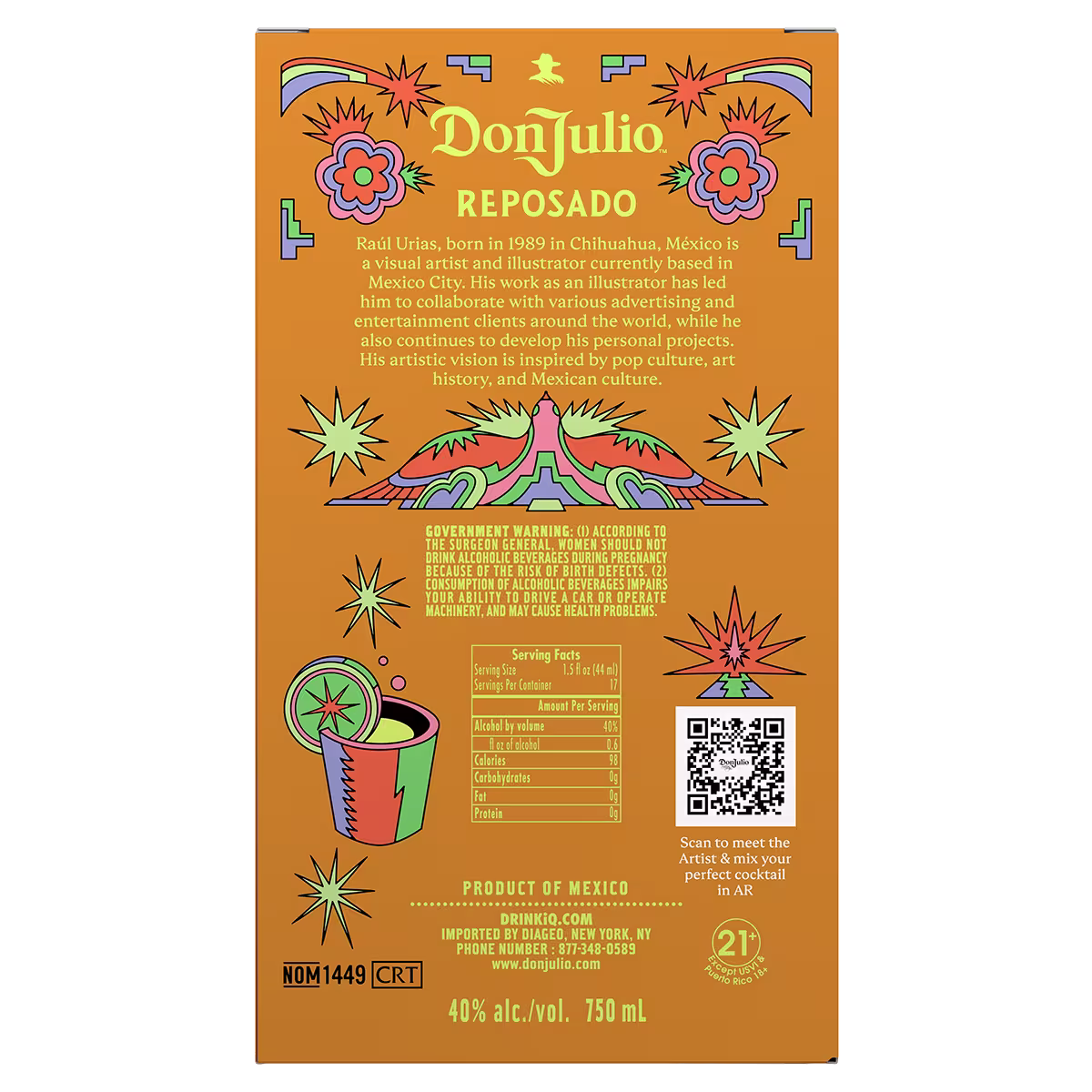 Don Julio Reposado Summer 2026 Box Back
