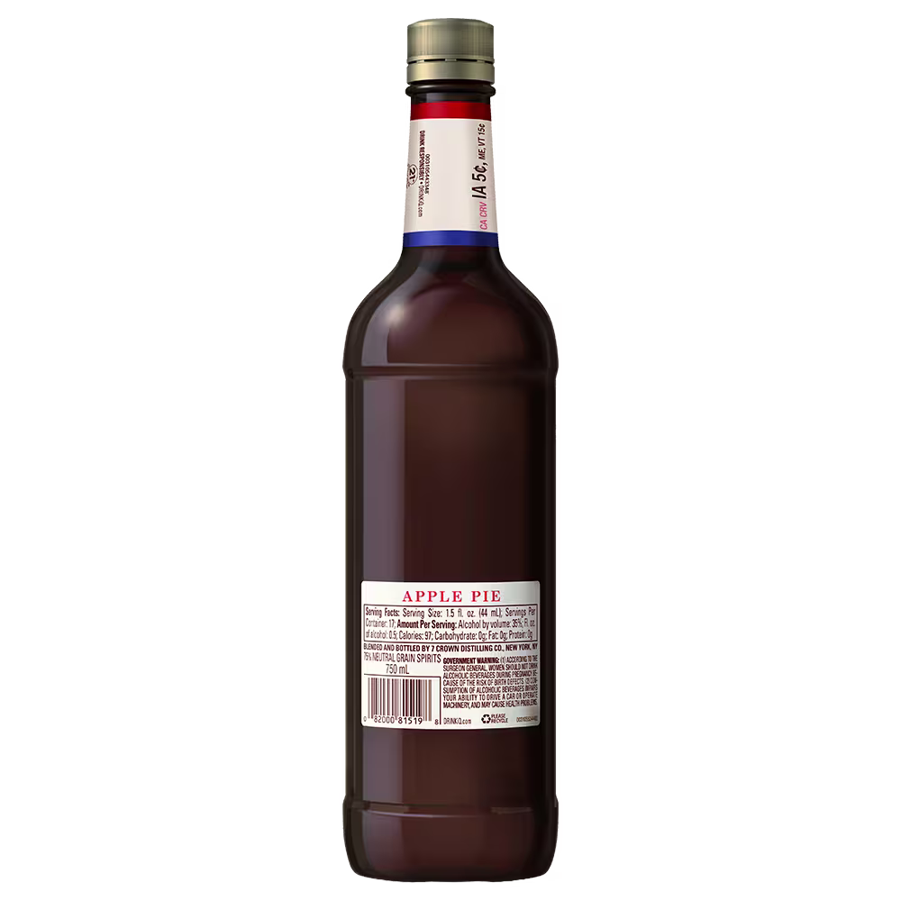 Seagrams Apple Pie Back 750ml