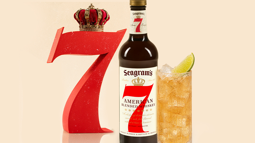 Seagrams 7 & Ginger Ale Serve