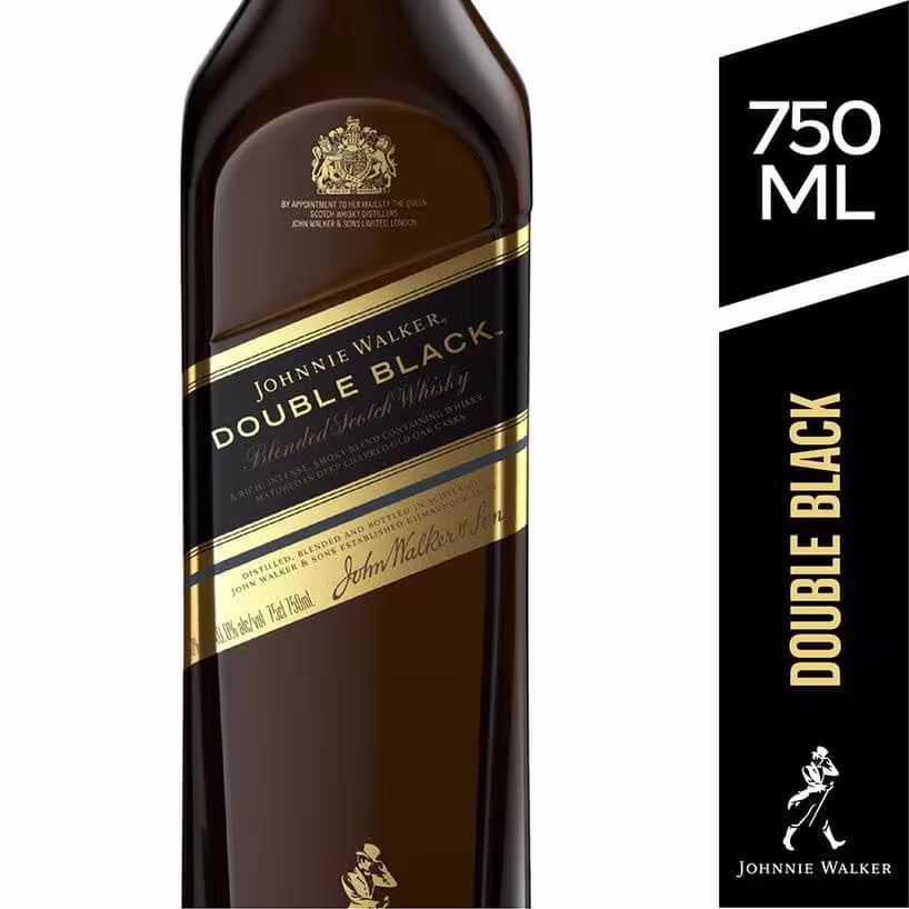 Whisky Johnnie Walker Double Black Botella 750ml