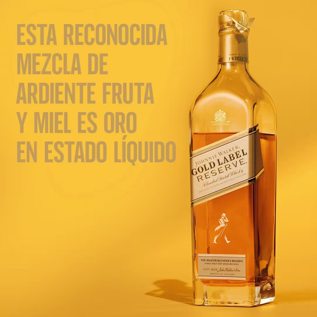 Whisky Johnnie Walker Gold Label Reserve Botella