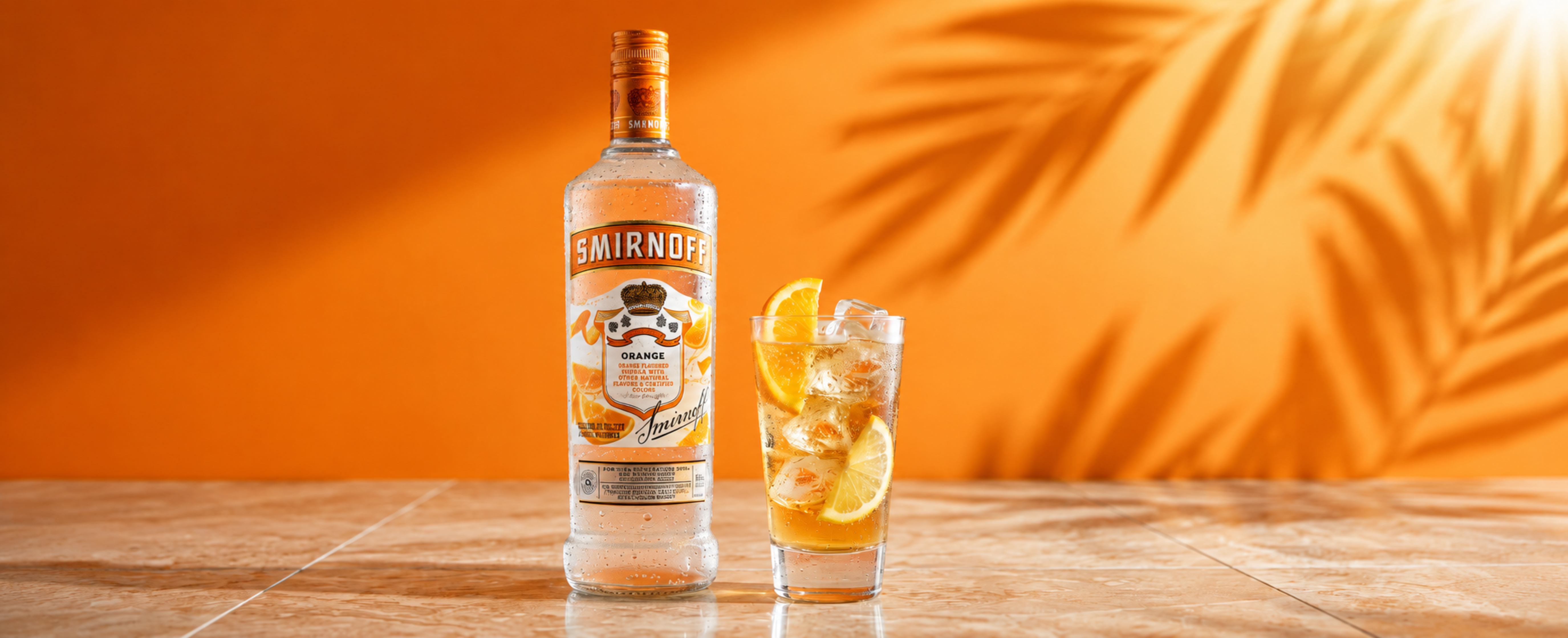 Smirnoff Orange Vodka, 750mL_RecipeImage_OrangeVodkaAndTonic_AltText
