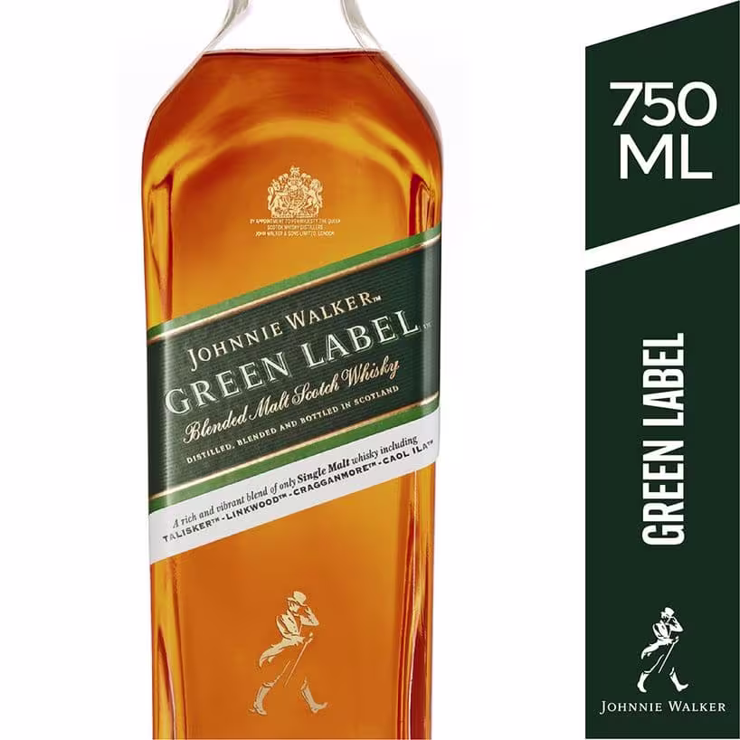 Whisky Johnnie Walker Green Label Botella