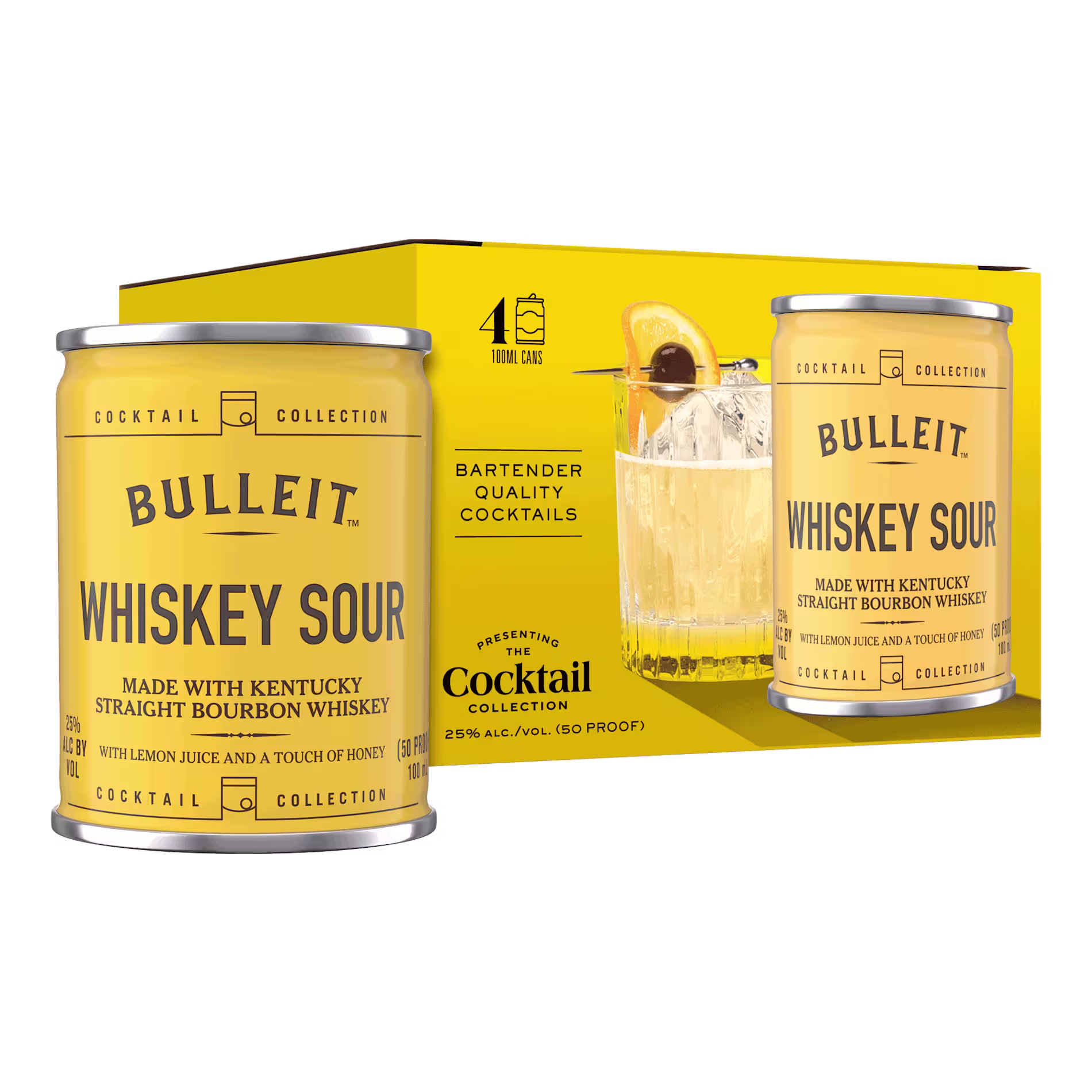 Bulleit Whiskey Sour Cocktail Carton 100ml