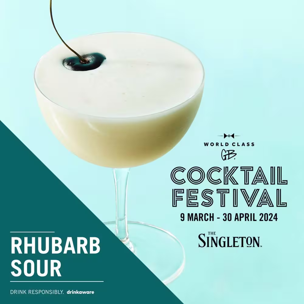 Rhubarb Sour cocktail from World Class Cocktail Festival