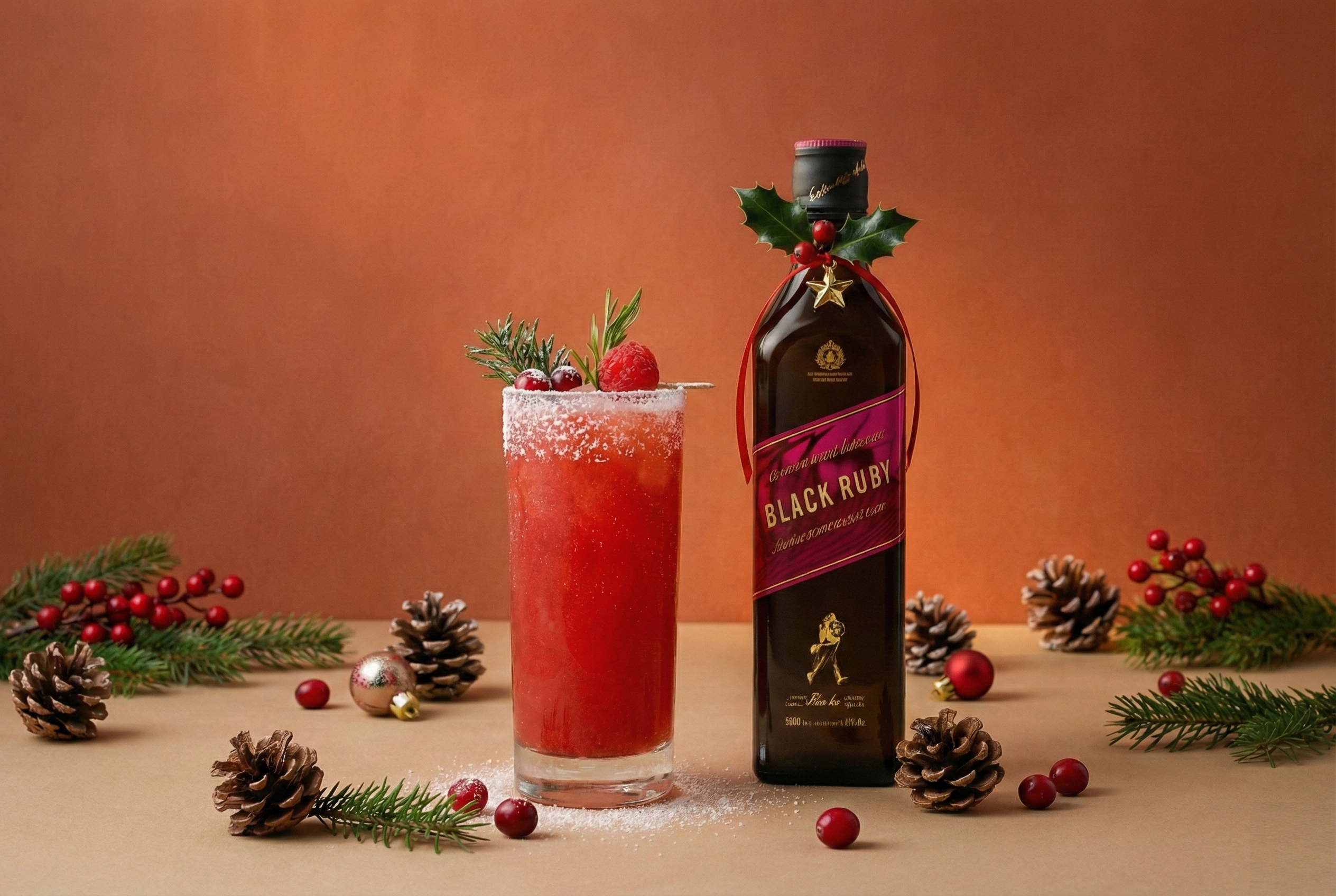 Imagen del cóctel Ruby Christmas Highball
