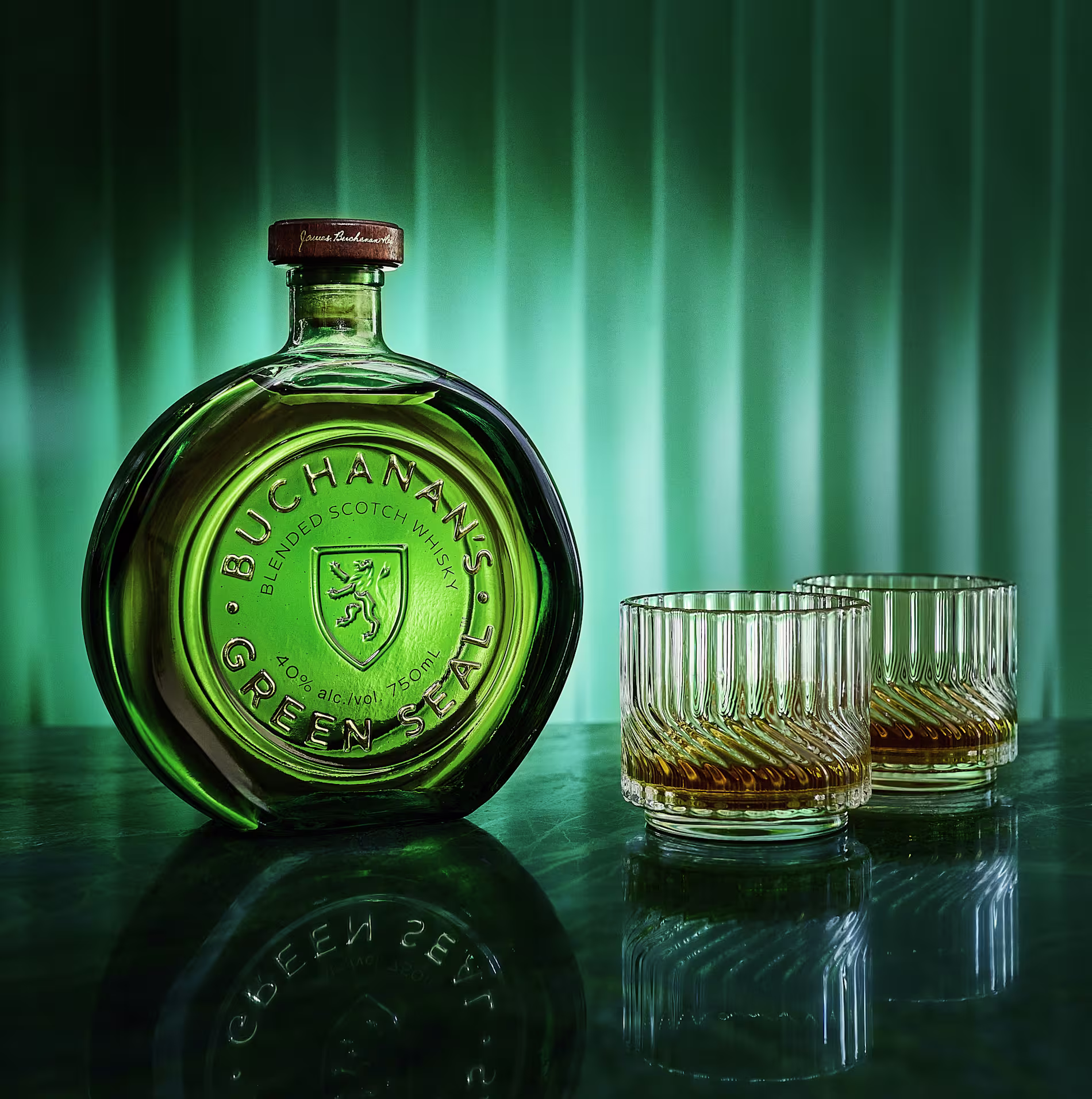 Buchanans Green Seal On The Rocks