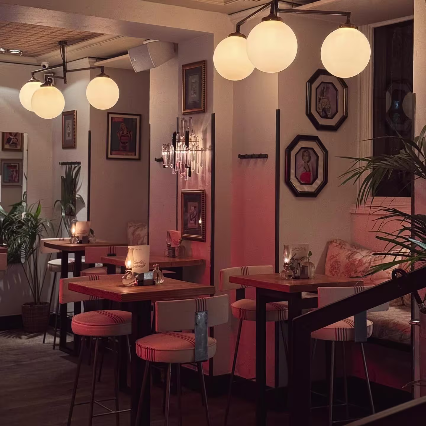 Esquina acogedora en Makkila, ideal para disfrutar de tapas y cócteles en un ambiente íntimo y relajado.
