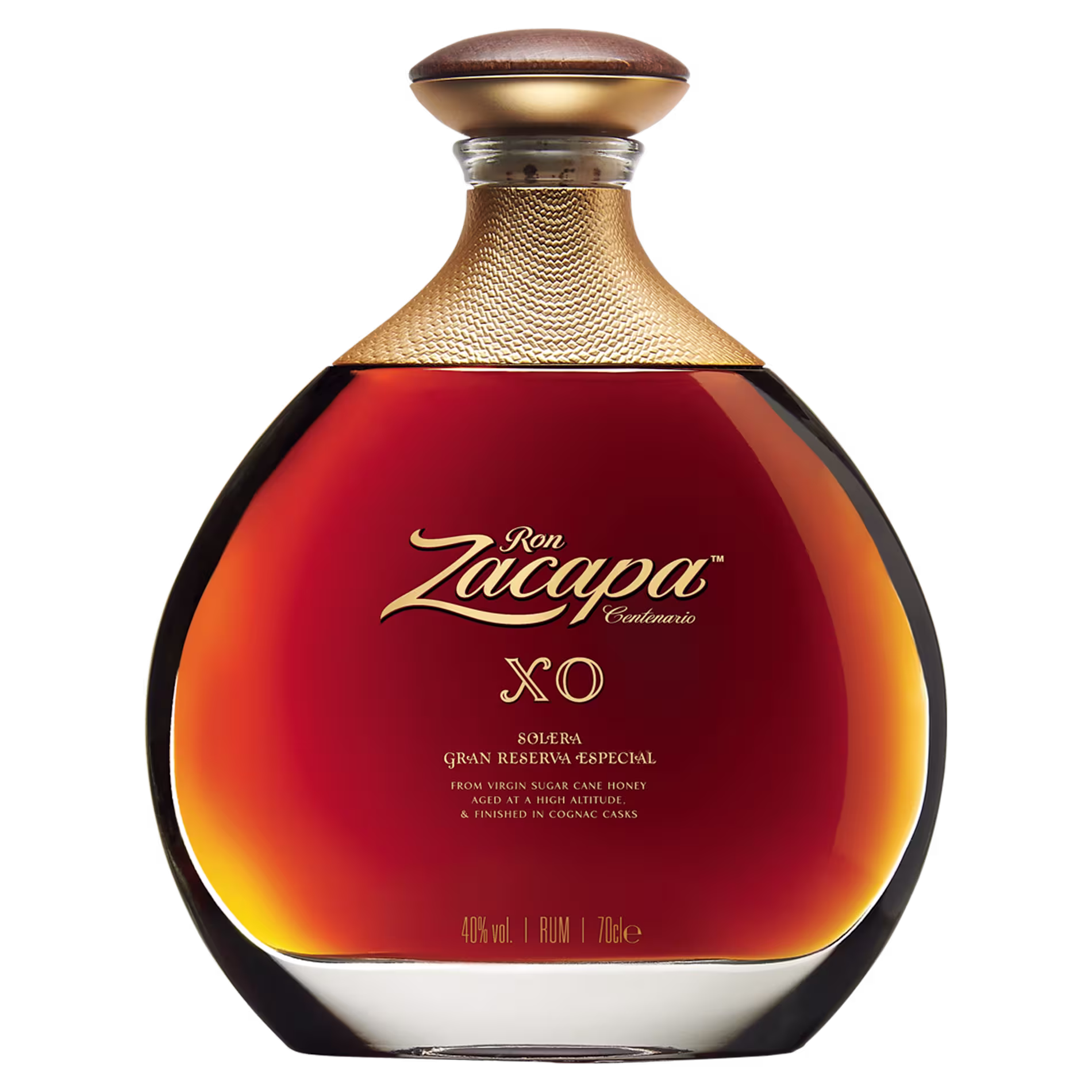 Zacapa Cenetario XO Rum bottle.