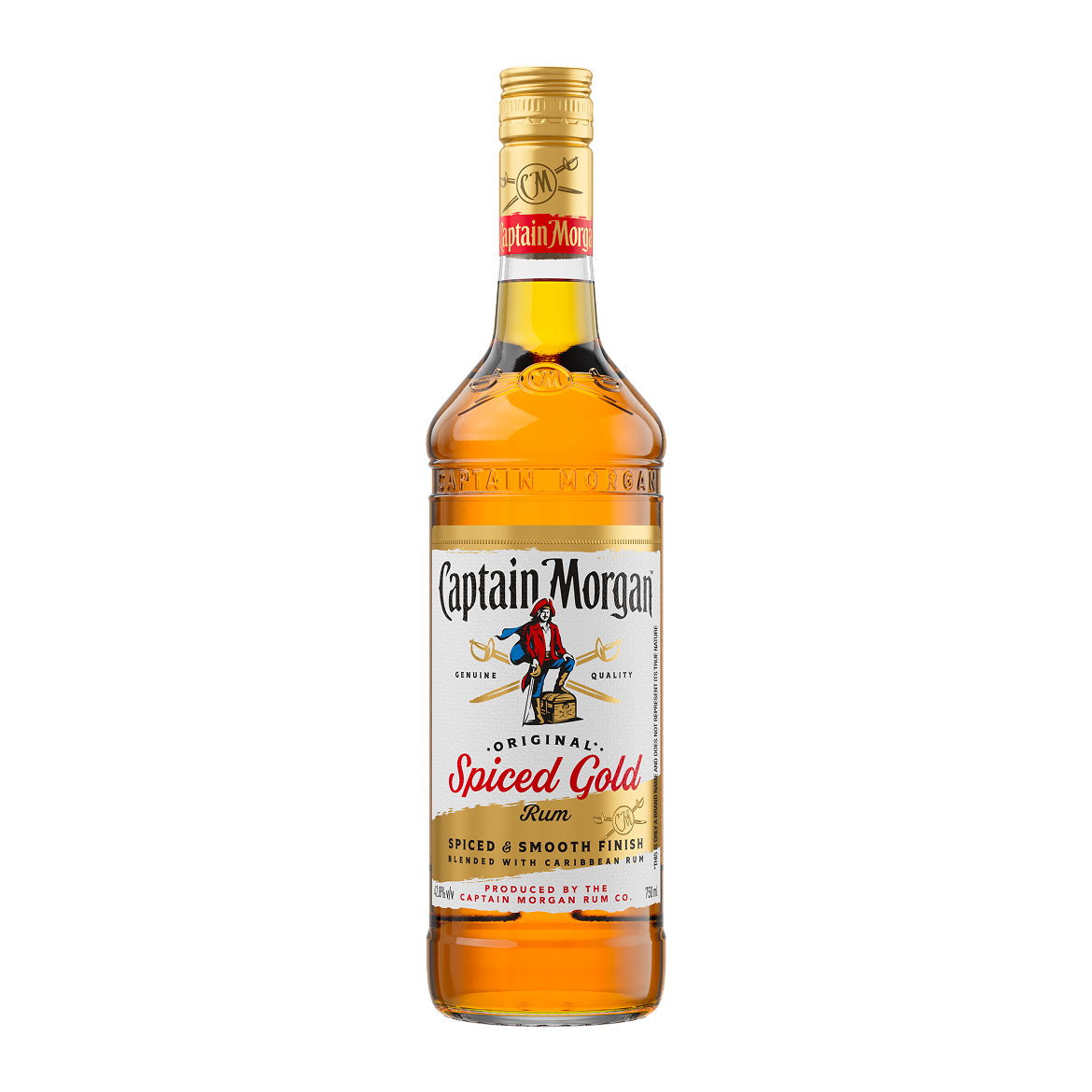 Captain Morgan Original Spiced Gold Spirit Rum bottle