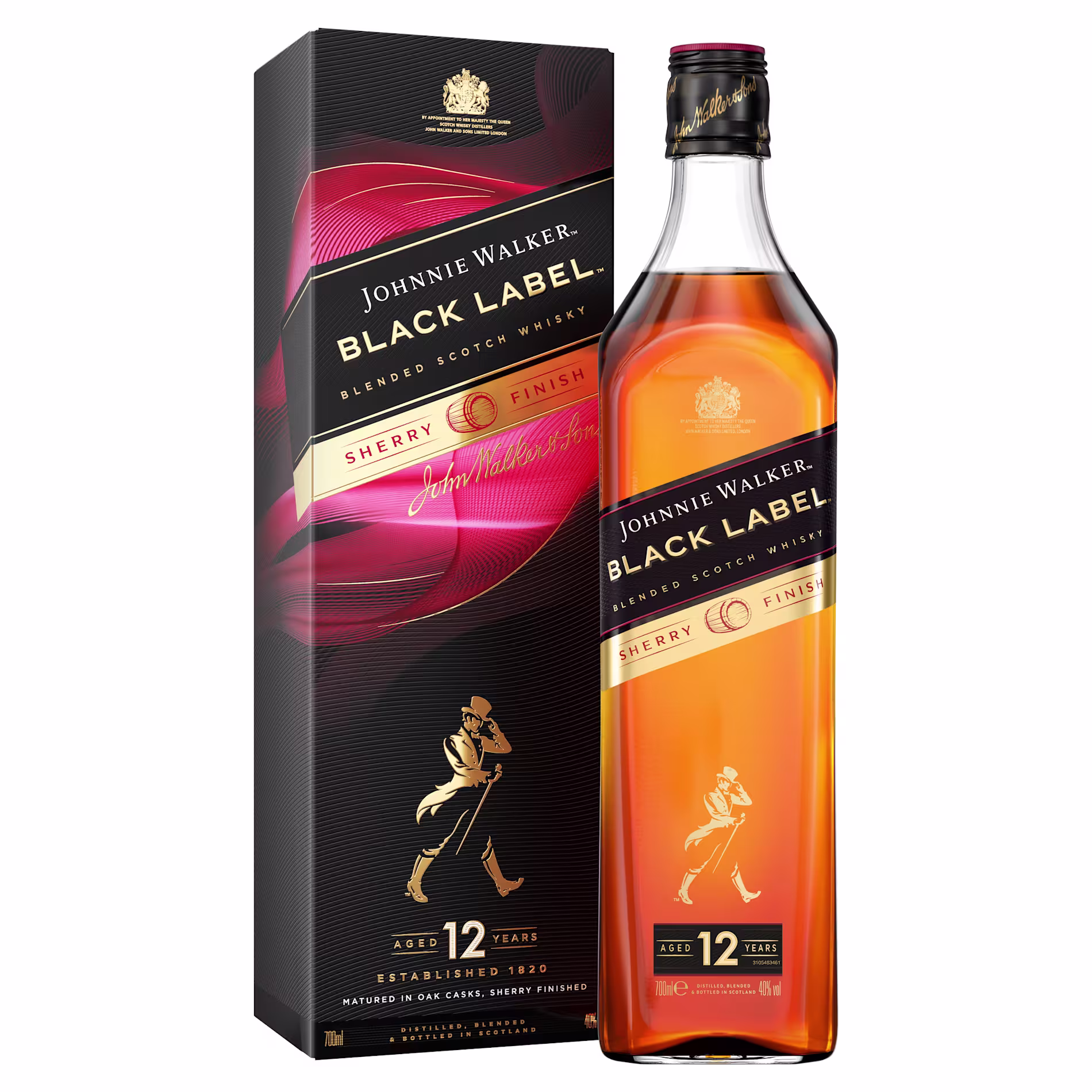 Johnnie Walker Black Label Sherry Finish Whisky Escocés De Mezcla 70cl