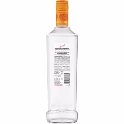 Smirnoff Orange Vodka, 750mL_BackShot_AltText