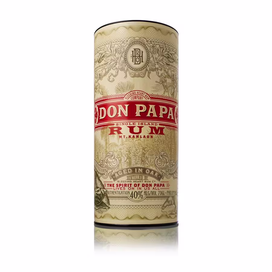 Don Papa Rum bottle back