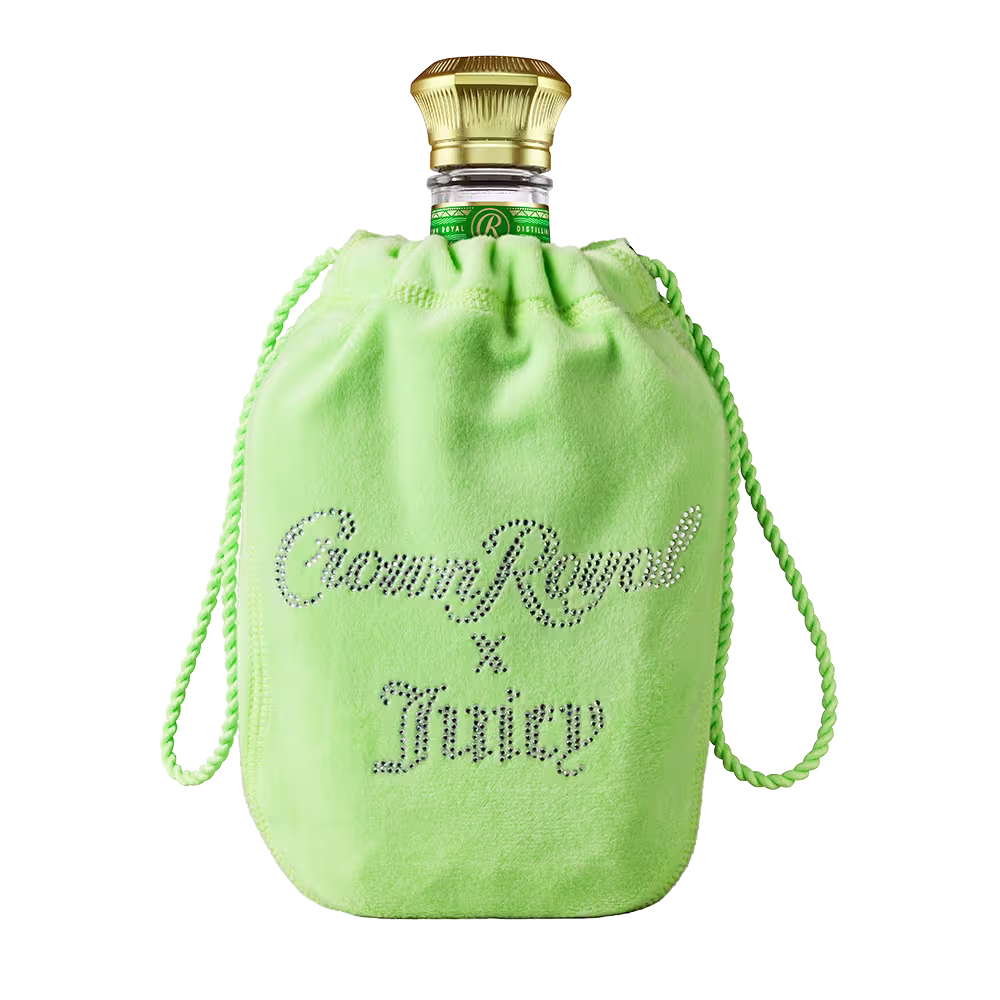 Crown Royal X Juicy Couture Apple in a velour Bag