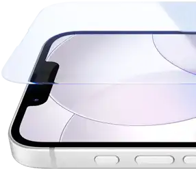 iPhone 17e, front exterior with Ceramic Shield 2, side exterior, white colour, buttons: Action, volume