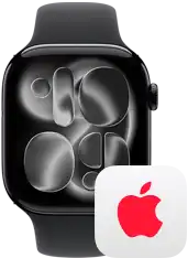 Apple Watch près du logo AppleCare+