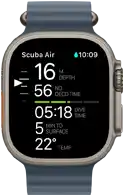 Apple Watch Ultra 3, diving screen
