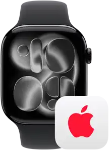 Apple Watch près du logo AppleCare+
