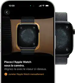 Écran de jumelage de l’Apple Watch
