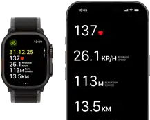 Live Workout metrics on Apple Watch Ultra 3 and iPhone