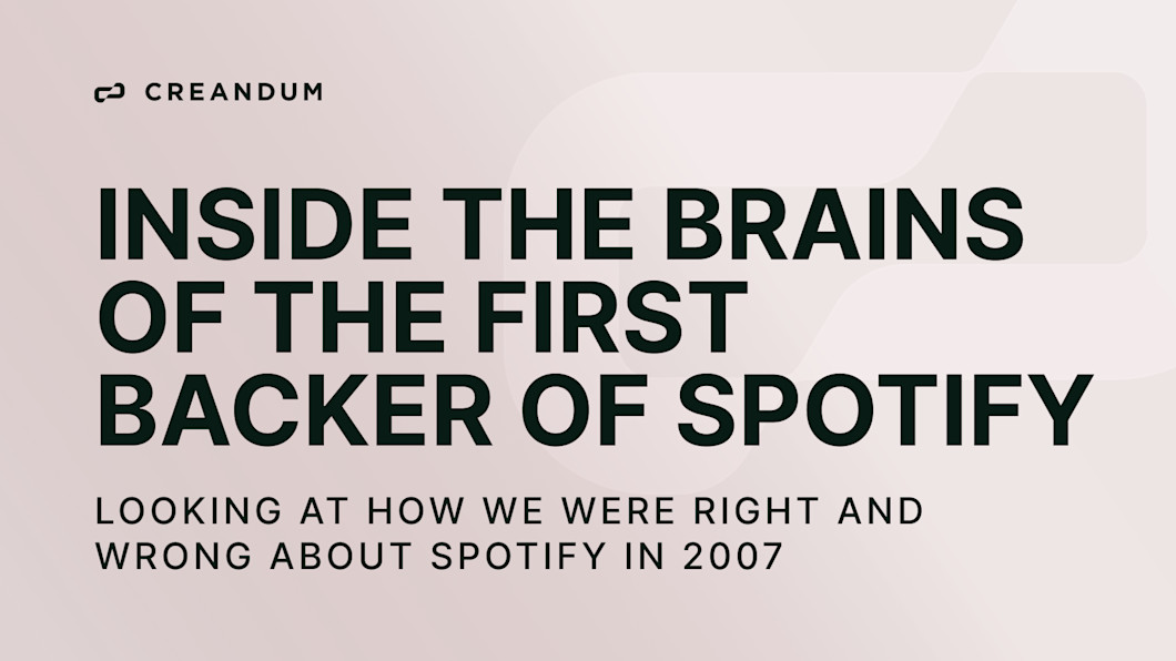 Inside the dusty brains of the first backer of Spotify