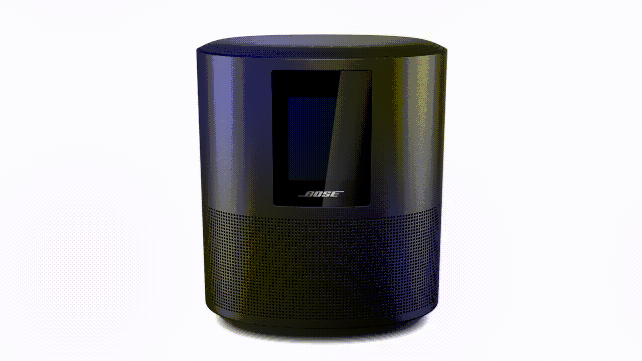 Soundwaves emanating from a Bose Smart Speaker 500.