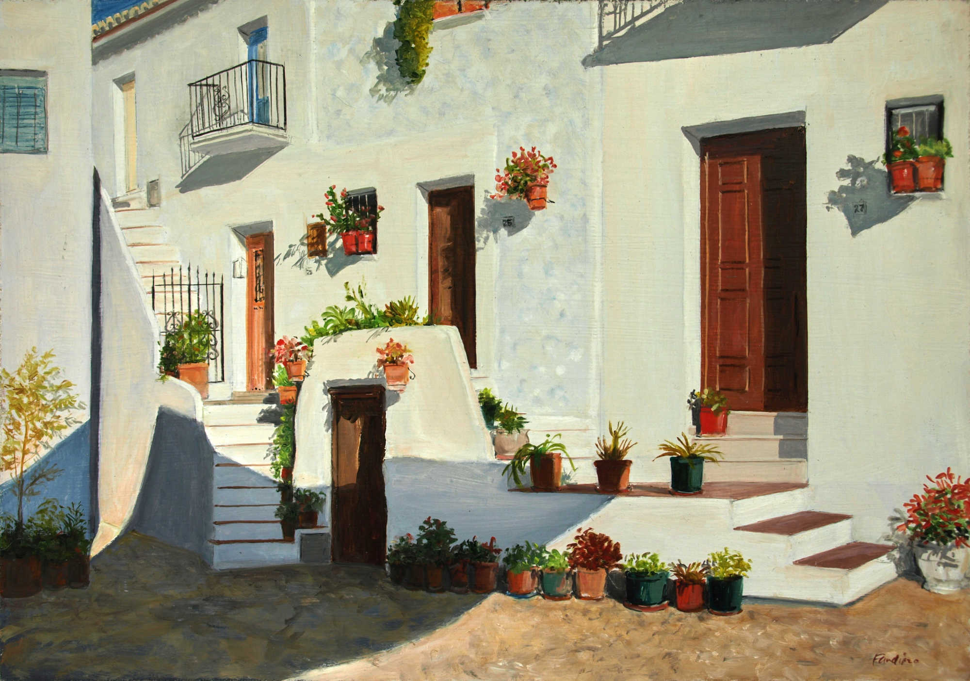 White Houses & Doorways, Frijiliana village (Spain)