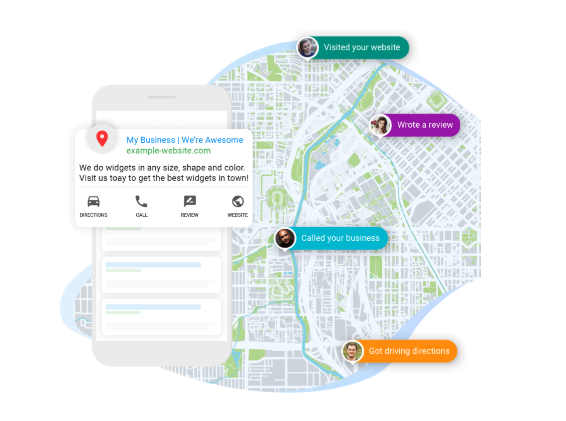 Local Leads on a map