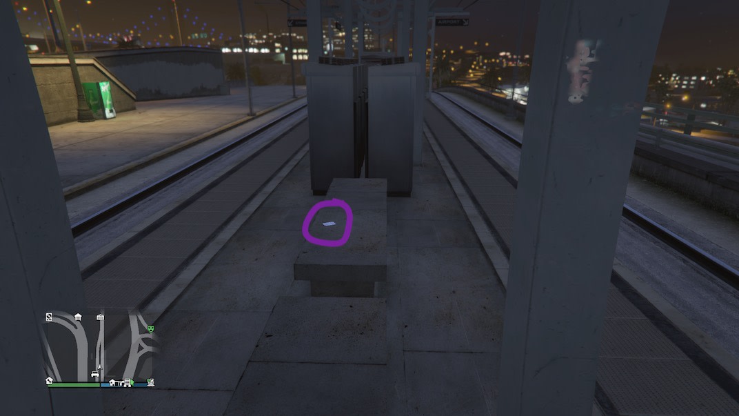 Location 18 of 54 playing card collectibles in GTA V Online