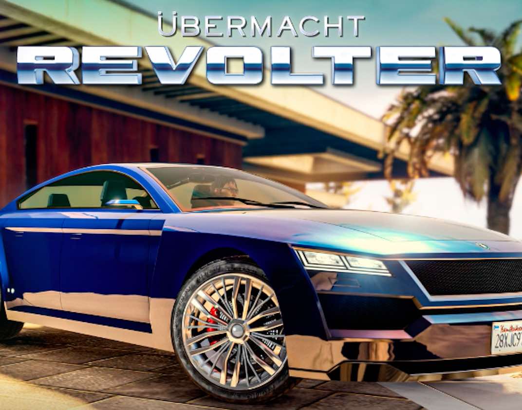 For the May 26th, 2022 Grand Theft Auto V Online weekly update the podium vehicle is the Übermacht Revolter.