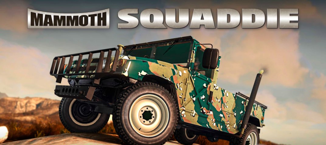 For the December 2nd 2021 Grand Theft Auto V Online weekly update the podium vehicle is the Mammoth Squaddie.